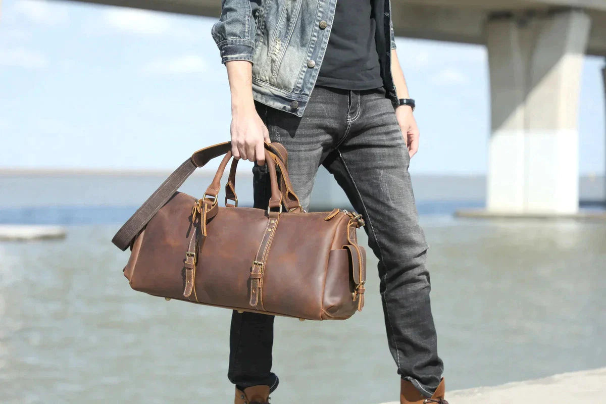 Leather Duffle Bags & Weekender Bags