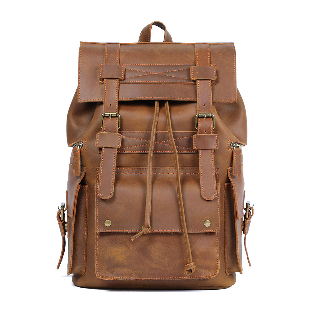 Leather Backpack Brown | KYLO