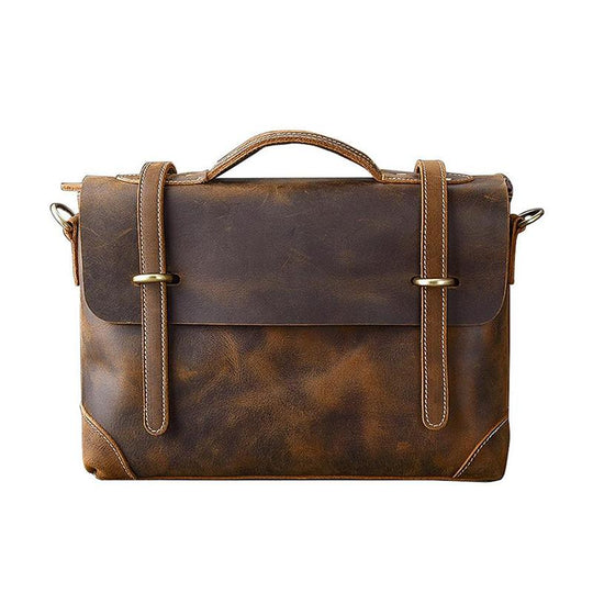 Brown Leather Handbag | AROHA