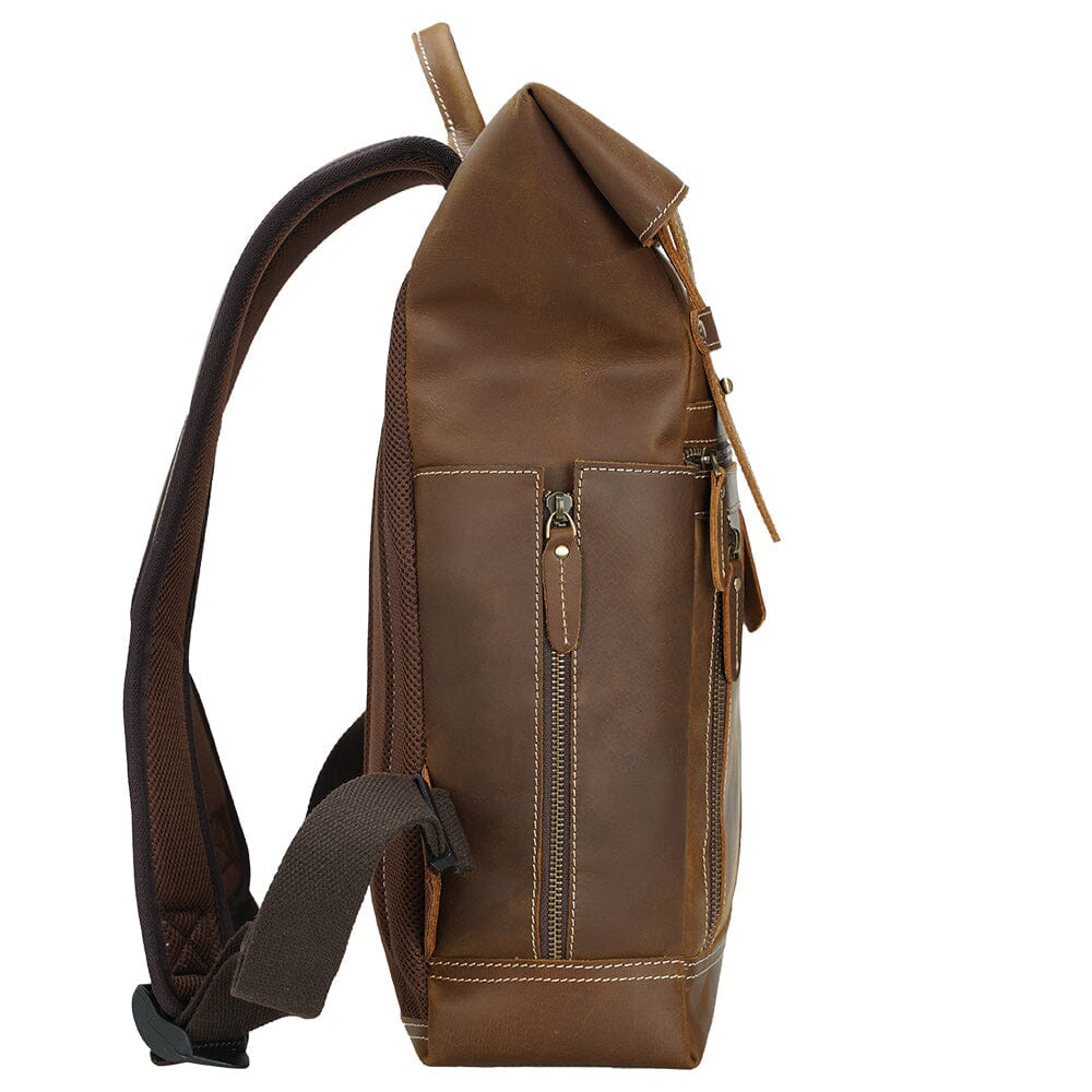 Leather Laptop Bookbag | VINSON