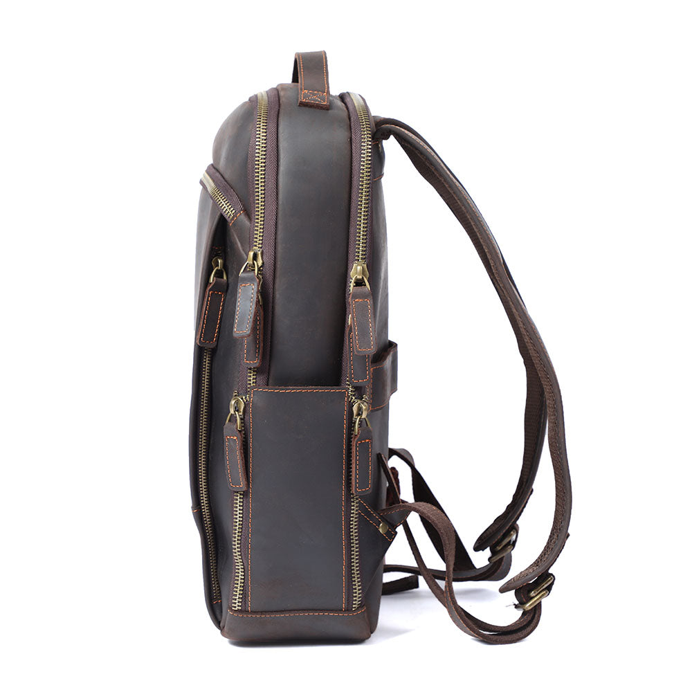 Leather Laptop Rucksack | ROSKA