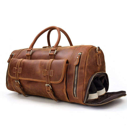 Men's Leather Weekend Bag | MANAGUA