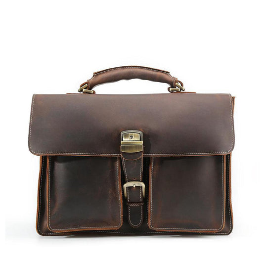 Brown Leather Shoulder Bag | NIARA