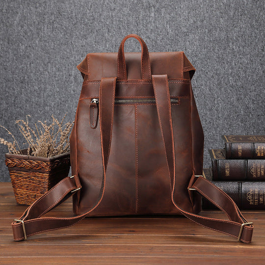 Leather Satchel Backpack | OKLA