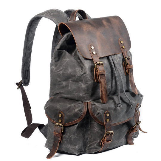 Canvas Leather Backpack | MALMÖ