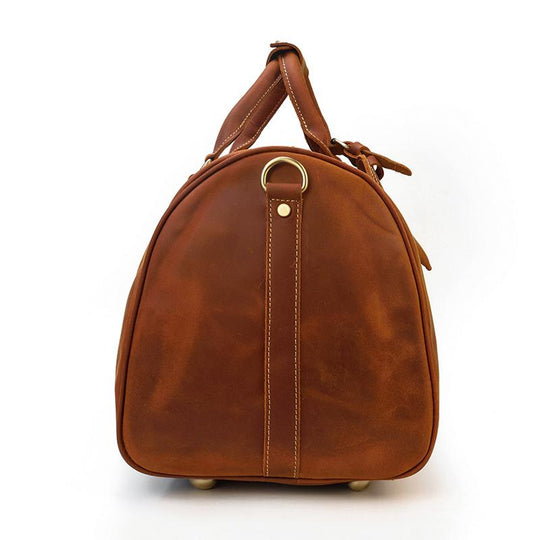 Brown Leather Duffle Bag | SALVADOR