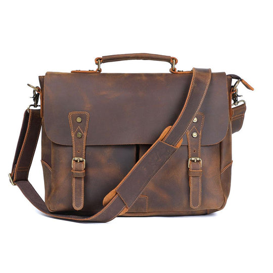 Leather Shoulder Bag | VATEA