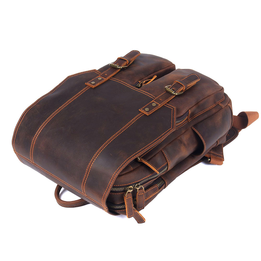 Brown Leather Rucksack | ÅRE