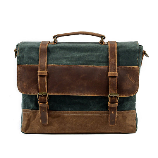 Waxed Canvas Messenger Bag | WINNIPEG