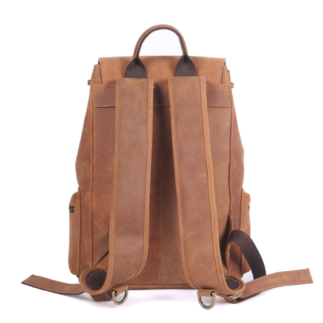 Leather Drawstring Backpack | DASHAN