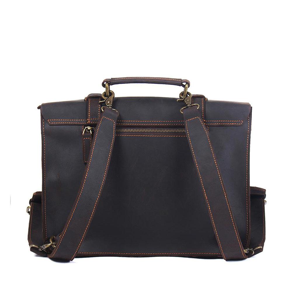 Leather Courier Bag | ZAINA