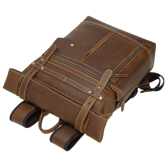 Leather Laptop Bookbag | VINSON