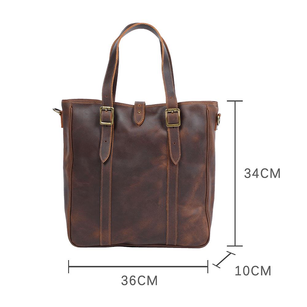 Vintage Leather Tote Bag | OLANA