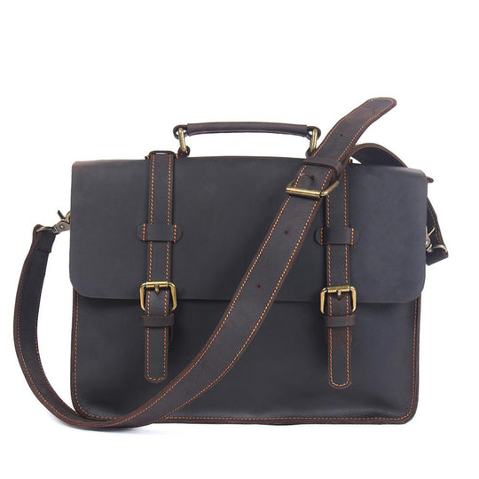 Leather Courier Bag | ZAINA