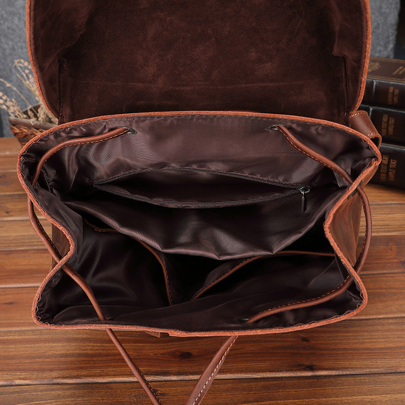 Leather Satchel Backpack | OKLA