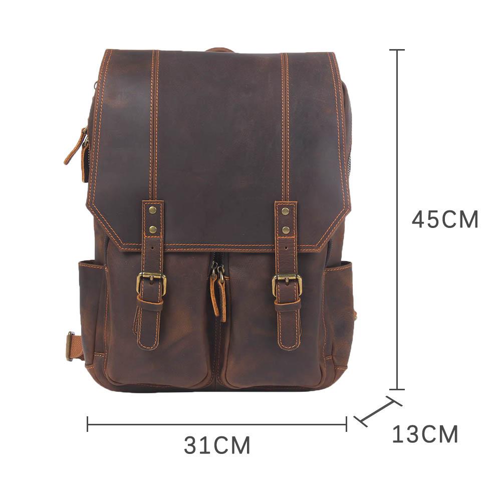 Brown Leather Rucksack | ÅRE