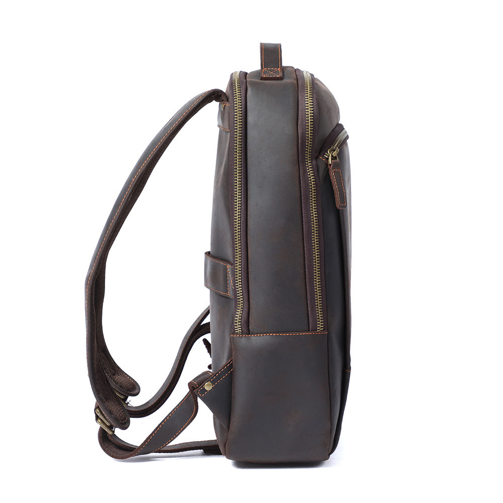 Leather Laptop Rucksack | ROSKA