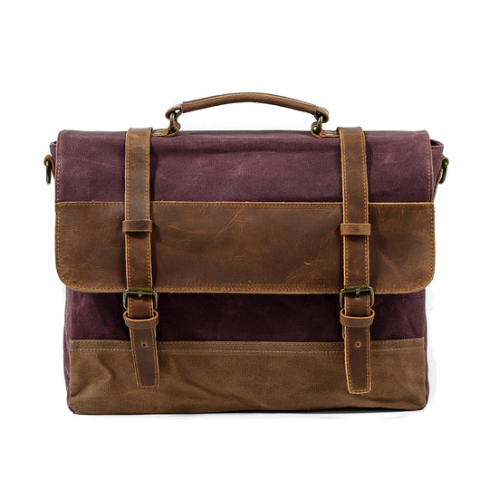 Waxed Canvas Messenger Bag | WINNIPEG