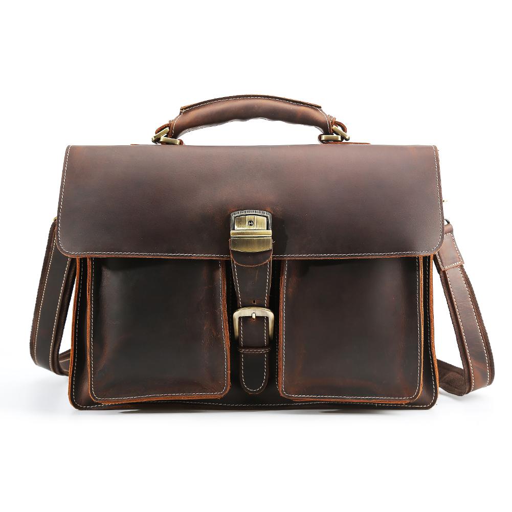 Brown Leather Shoulder Bag | NIARA