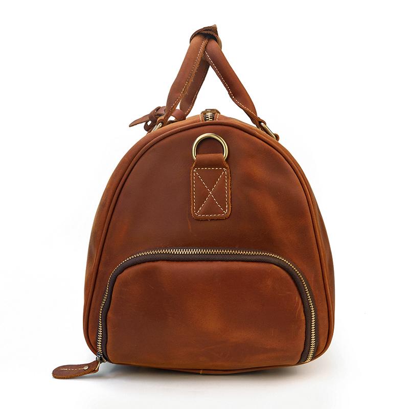 Brown Leather Duffle Bag | SALVADOR