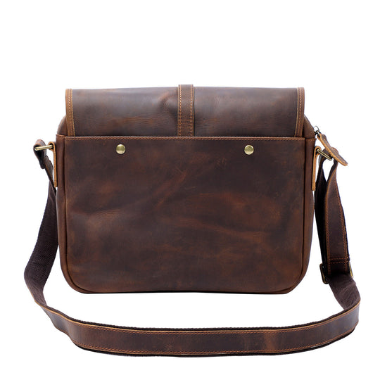 Vintage Leather Messenger Bag | ERIKA