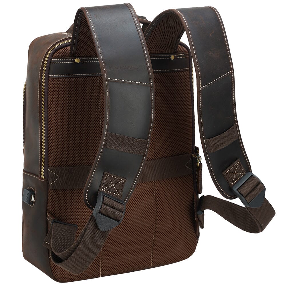 Crazy Horse Leather Backpack | EVEREST