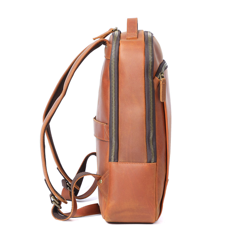 Leather Laptop Rucksack | ROSKA