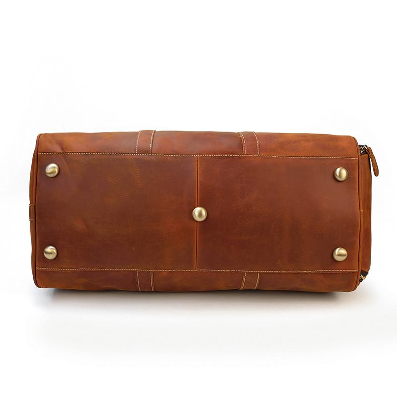 Brown Leather Duffle Bag | SALVADOR