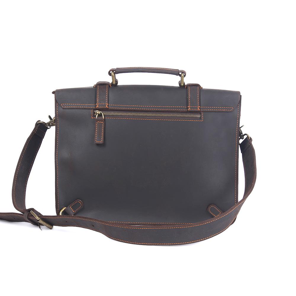 Leather Courier Bag | ZAINA