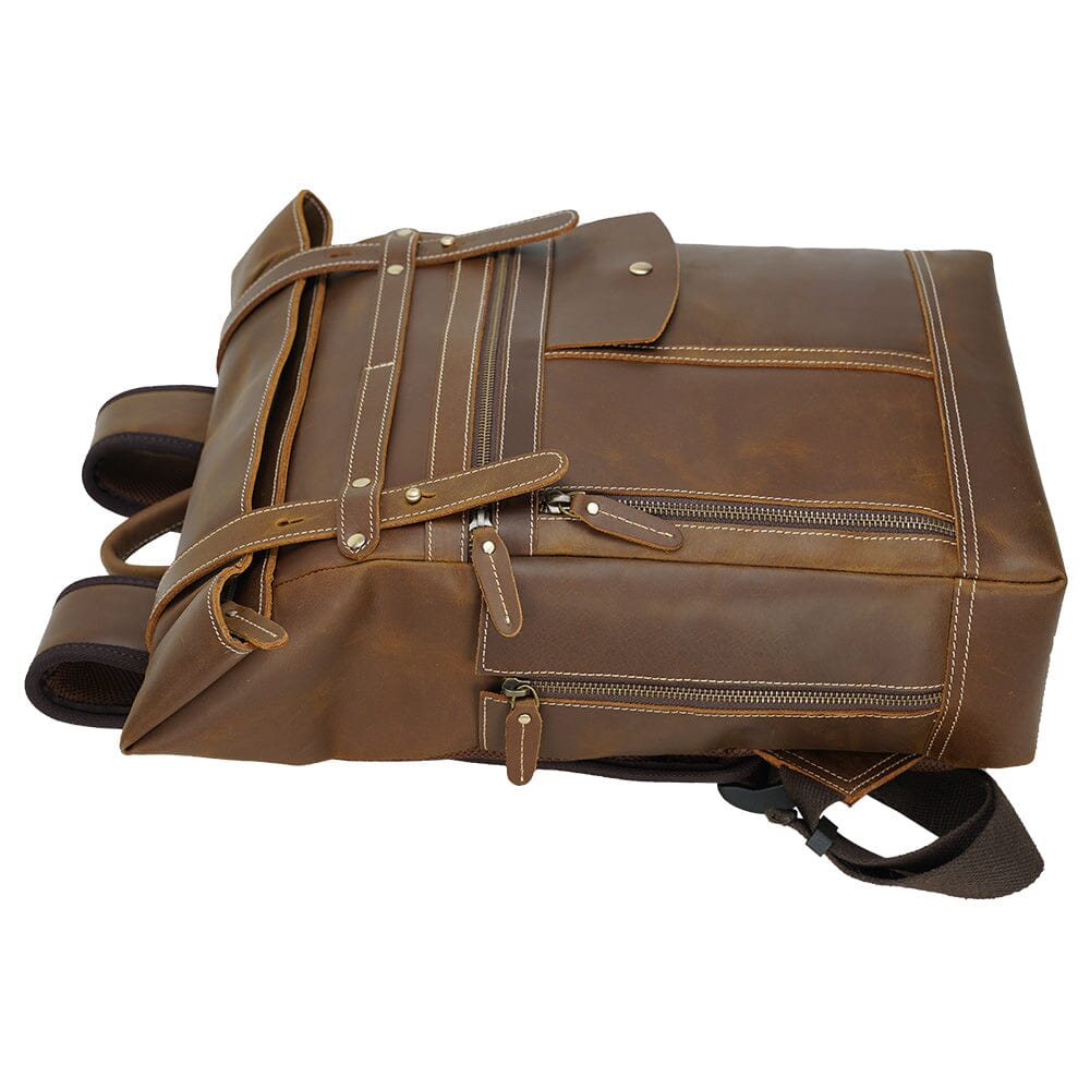 Leather Laptop Bookbag | VINSON