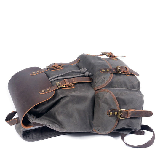 Canvas Leather Backpack | MALMÖ