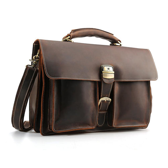 Brown Leather Shoulder Bag | NIARA