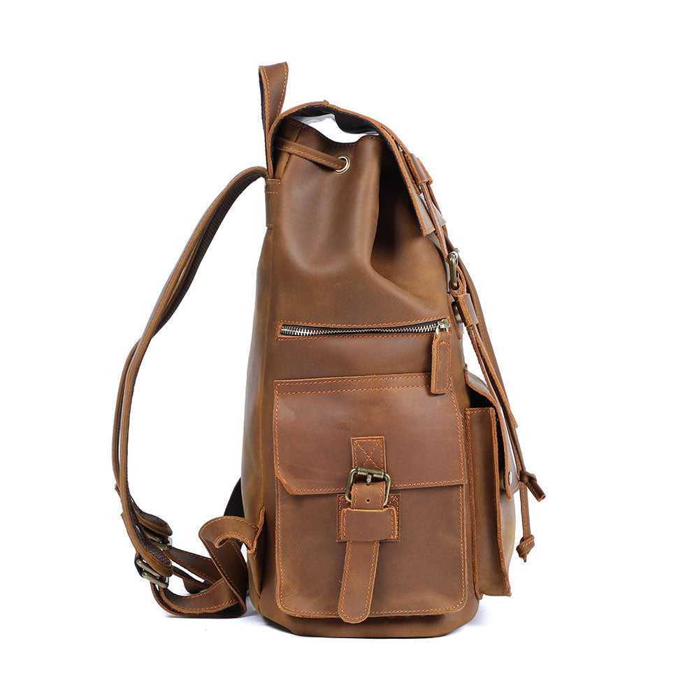 Leather Backpack Brown | KYLO