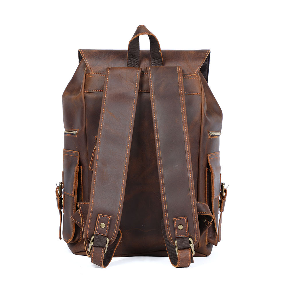 Leather Backpack Brown | KYLO