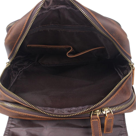 Brown Leather Rucksack | ÅRE