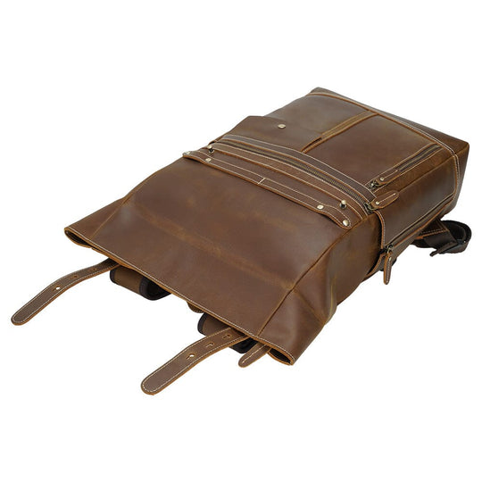 Leather Laptop Bookbag | VINSON