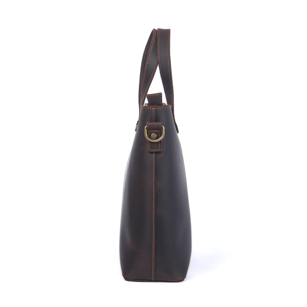 Brown Leather Tote Bag | AIKA