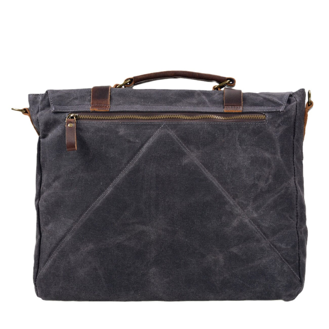 Canvas and Leather Messenger Bag | ORLANDO