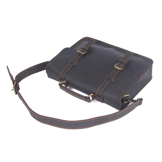 Leather Courier Bag | ZAINA