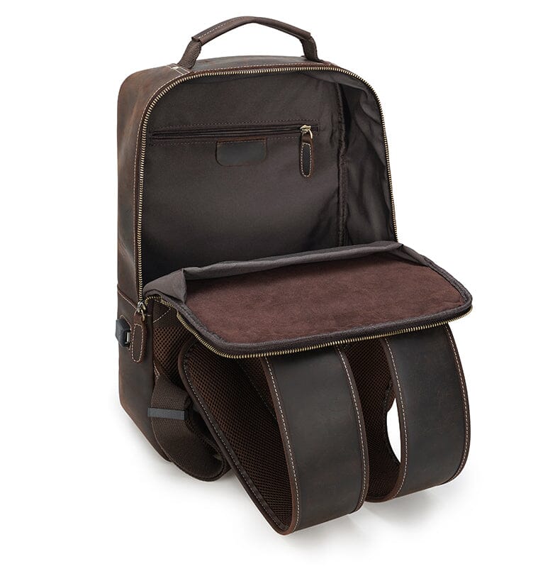 Crazy Horse Leather Backpack | EVEREST