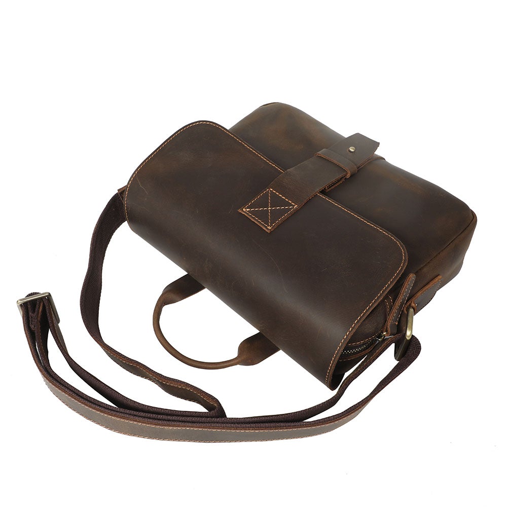 Small Leather Messenger Bag | JAYA