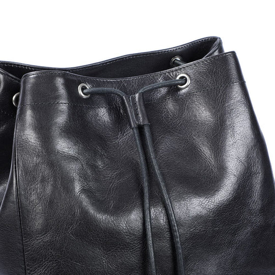 Small Black Leather Backpack | WALTER