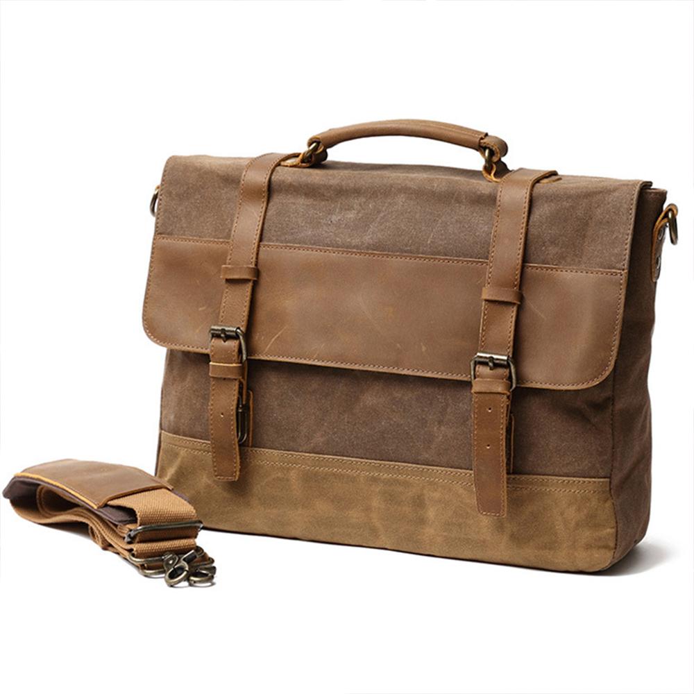 Waxed Canvas Messenger Bag | WINNIPEG