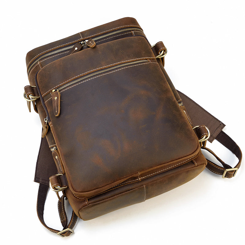 Leather Rucksack Backpack | NOVOA