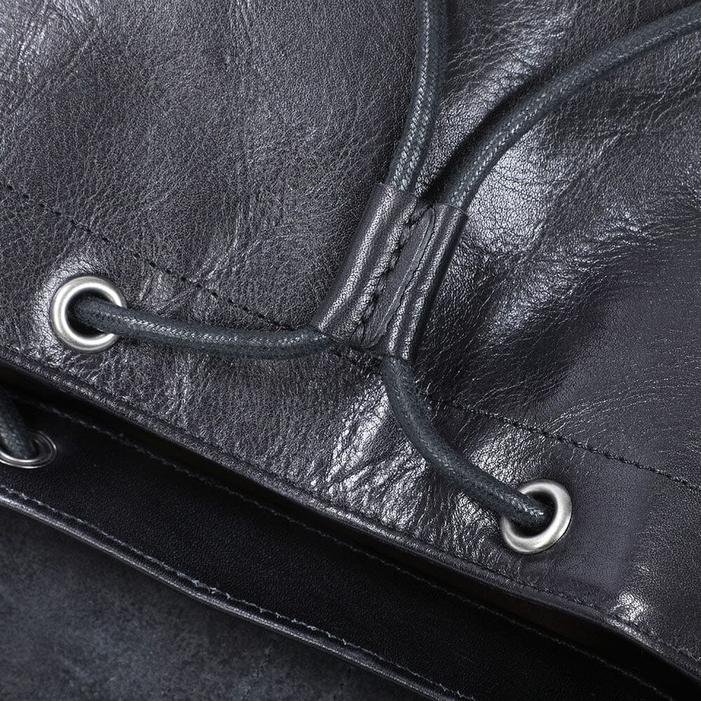 Small Black Leather Backpack | WALTER