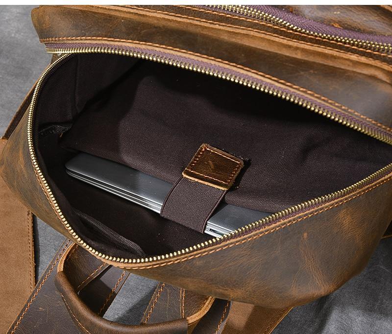 Brown Leather Backpack | ÜRSUS