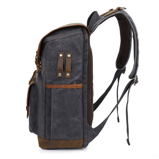 Vintage Leather Camera Backpack | DENALI