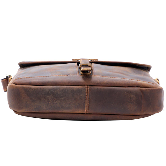 Vintage Leather Messenger Bag | ERIKA