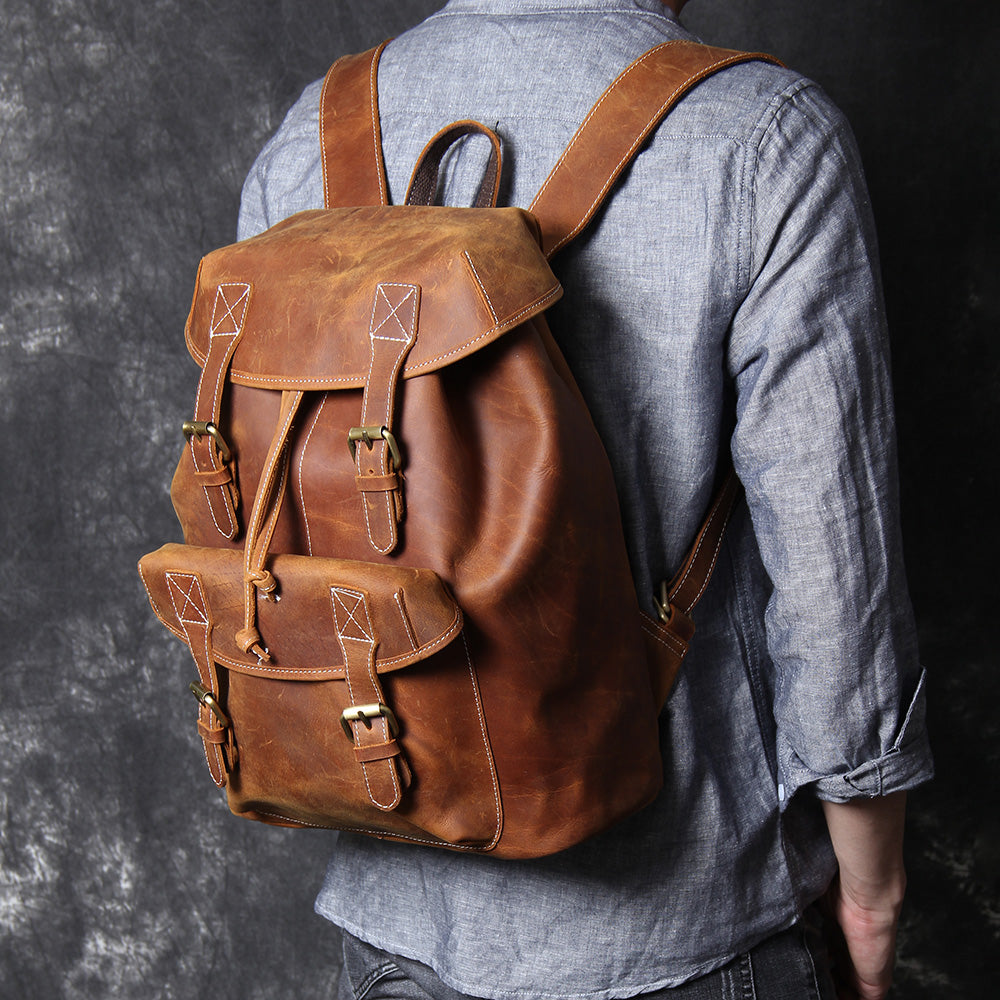 Leather Knapsack | KALINKA