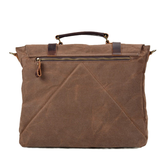 Canvas and Leather Messenger Bag | ORLANDO